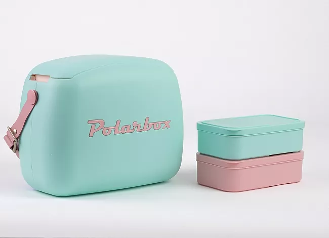 9348 COOLER BAG VERDE AGUA- ROSA POP
